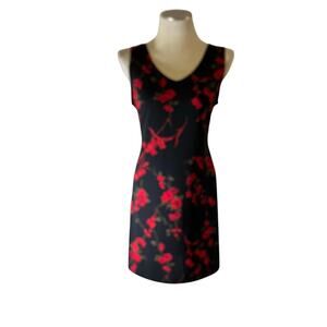 Vtg Y2K 2000s Dark Floral Dress Plus Sz 1X Whimsygoth Witchy Fairy Grunge